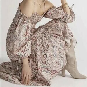 House of Harlow NWT dress abstract print pink neutral